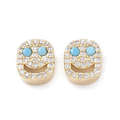 Perline zirconi micro pave  in ottone&nbsp;KK-M241-01M