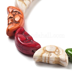 Синтетических нитей бирюзовые бусы G-B140-E01