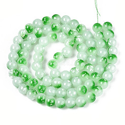 Perles de verre de peinture de cuisson&nbsp;X1-DGLA-N015-10mm-09