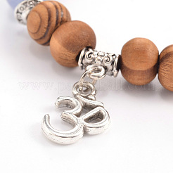 Legno perline tratto bracciali&nbsp;BJEW-JB01831