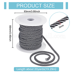 Cordons en polyester ronds de 20 mètre&nbsp;OCOR-BC0005-96D