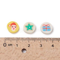 Thème de noël cabochons en pâte polymère faits à la main&nbsp;CLAY-S091-011-M