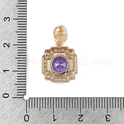 Латунные микро проложить кубического циркония подвески&nbsp;KK-E795-15KCG