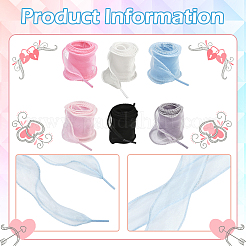 6 пара двухцветных шнурков из полиэстера&nbsp;AJEW-SP0003-12