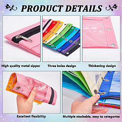 12 шт. двухцветный чехол для ручек из ткани Оксфорд&nbsp;AJEW-FG0005-16