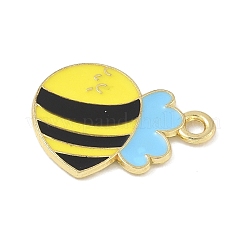 Эмалевые подвески из сплава на тему пчел&nbsp;FIND-M083-06K-G