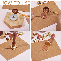 4 шт. 4 стиля латунных пустых головок штампа&nbsp;DIY-CP0009-48