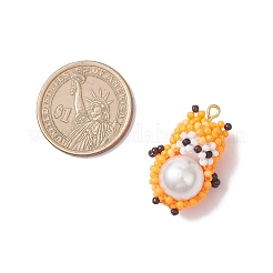 Подвески в виде хомяка из стеклянных бусин&nbsp;PALLOY-MZ01035-02