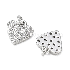 Valentinstag-Anhänger aus Messing mit klaren Zirkonia&nbsp;XGRQ3K134-539P