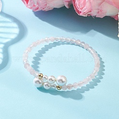 Браслеты-манжеты с натуральными драгоценными камнями и бусинами&nbsp;BJEW-JB13326