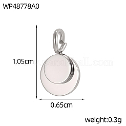 Anhänger aus Edelstahl 304&nbsp;LS-STAS-OY016-38P
