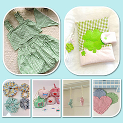 Tartan-Polyestergewebe&nbsp;DIY-WH0816-561A