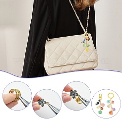 Kits de fabrication de porte-clés pendentifs en alliage émaillé à faire soi-même&nbsp;DIY-SZ0010-74