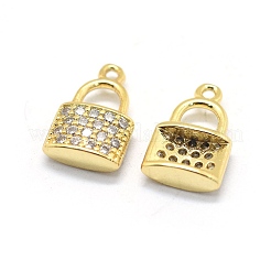 Breloques en laiton avec zircone cubique de micro pave&nbsp;LS-KK-L184-11G
