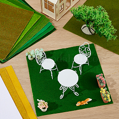 12 stücke 12 farben polyamid künstliche garten gras matte sand tisch modell&nbsp;DIY-BC0016-42