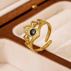 Anillos abiertos de acero inoxidable 304 para mujer&nbsp;WGDF800-01