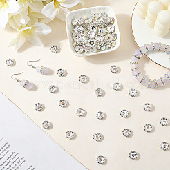 120 шт. Латунные бусины со стразами&nbsp;RB-PA0001-03S-02