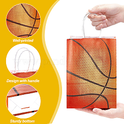30 bolsa de regalo de papel de baloncesto de 2 colores&nbsp;ABAG-OC0001-16