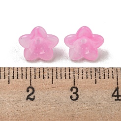 Cabochons en acrylique opaque bicolore&nbsp;OACR-G034-07D