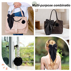 4 chaînette d'extension de sac en aluminium et pendentif décoratif&nbsp;HJEW-FG00045