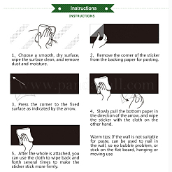 Наклейки на классной доске&nbsp;X-DIY-WH0143-73