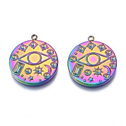 Стойка покрытие радужного цвета нержавеющая сталь 304 подвеска со стразами&nbsp;STAS-N098-037