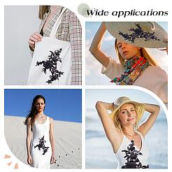 Цветочная вышивка полиэстером пришить аппликации&nbsp;PATC-WH0020-33C