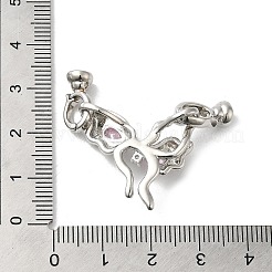 Стойка покрытие латунь проложить прозрачный кубический цирконий застегнуть застежки&nbsp;KK-E084-01P