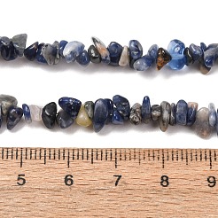 Natur Sodalith Chips Perlen Stränge&nbsp;X-F024