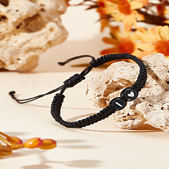 1 pz braccialetti intrecciati in cordino di nylon regolabile per donna uomo&nbsp;BJEW-LP0001-31A-I