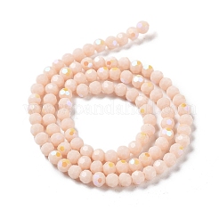 Abalorios opacas de vidrio hebras&nbsp;EGLA-A035-P4mm-L05