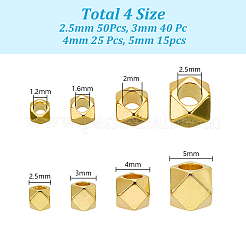 130 шт. Латунные дистанционные бусины&nbsp;KK-AR0004-51G