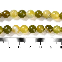 Натуральные полосатые агатовые / полосатые агатовые бусинки&nbsp;G-Z060-A01-B02