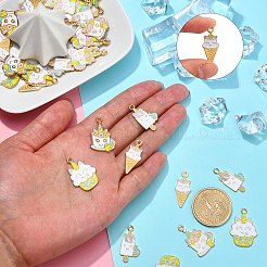 40шт 4 стиля подвески из сплава с эмалью&nbsp;ENAM-CJ0003-18