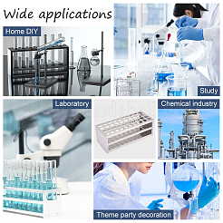 Стойки для пробирок из нержавеющей стали 201 с 40 отверстием&nbsp;AJEW-WH0042-165A