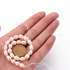 Нити из натурального культивированного пресноводного жемчуга PEAR-S012-41E