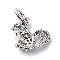 Латунные микро проложить кубического циркония подвески&nbsp;ZIRC-F131-11P