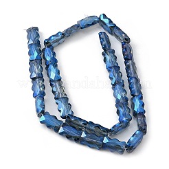 Стеклянные бусины с гальваническим покрытием &nbsp;EGLA-L045-F-FR01