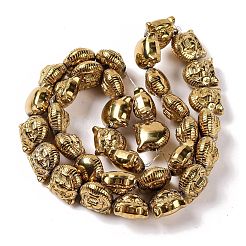 Fili di perline di ematite sintetica non magnetica elettrolitica&nbsp;G-Q174-04