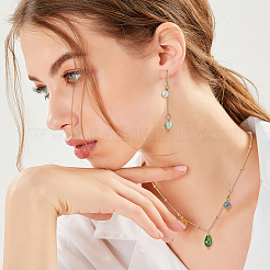 120шт 12 цвета подвески из гальванического стекла&nbsp;PALLOY-FH00171