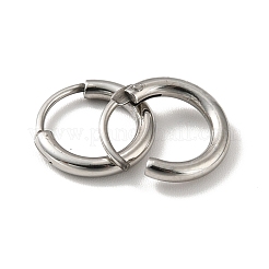 Pendientes de aro huggie de acero inoxidable 201 resistentes al deslustre&nbsp;STAS-H164-02P