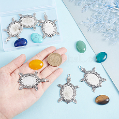DIY-Sets zur Herstellung von Edelsteinanhängern mit Schildkrötenmotiv&nbsp;DIY-SC0019-06