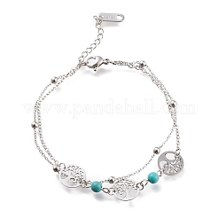 Bracciali multifilo in acciaio inossidabile 304&nbsp;STAS-D152-04P