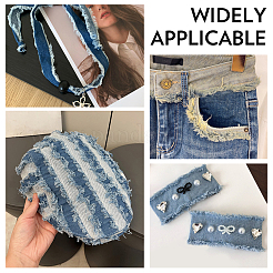 6 Stück 6-farbiges Jeansstoffband&nbsp;DIY-CY0003-63