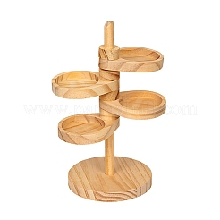 Torri portagioie rotonde in legno a un livello&nbsp;WD-CBA95BD-02A