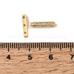 Латунные микропаве прозрачные кубические циркониевые распорки&nbsp;KK-Z149-01G