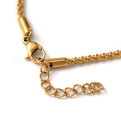 Pulseras y collares de cadena de eslabones de acero inoxidable 304 con revestimiento iónico (IP)&nbsp;SJEW-F220-01A-G