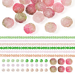Kit de fabrication de bijoux en perles acryliques et en verre à faire soi-même&nbsp;DIY-TA0010-10