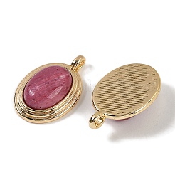 Природные подвески родонит&nbsp;KK-P283-54G-02