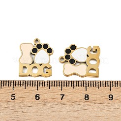 Подвески из нержавеющей стали 304 с эмалью&nbsp;STAS-C137-01B-G